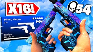 the quotAKIMBOquot X16 PISTOL is UNSTOPPABLE in WARZONE 🔥 BEST X16 CLASS SETUPLOADOUT [upl. by Ymerrej]