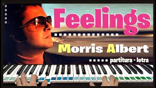 Feelings Morris Albert instrumental piano cover teclado letra partitura lirycs [upl. by Sonitnatsok]