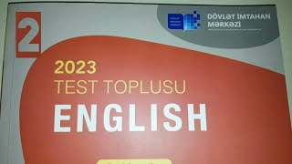 İngilis dili yeni test toplusu CAVABLARI 2ci hissə 2023 [upl. by Grimbal]