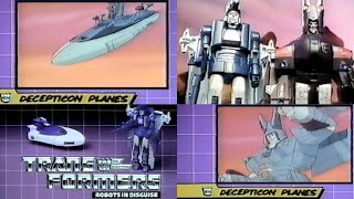 Awesome transformers generation one scourge cyclonus UK tv advert G1 decepticon plane toy commercial [upl. by Siloam]