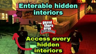 Enterable hidden interiors  GTA San Andreas  Mod showcase [upl. by Mommy]