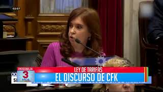 El cruce entre Cristina Kirchner y Gabriela Michetti en el Senado [upl. by Anires]