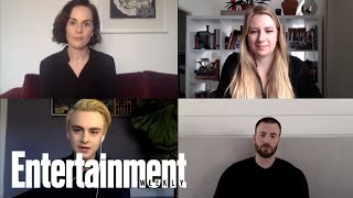 Chris Evans Michelle Dockery amp Jaeden Martell Break Down Defending Jacob  Entertainment Weekly [upl. by Arabeila]