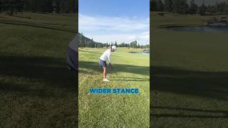 Make sure to do this when you’re hitting off a sidehill lie golf [upl. by Kellsie]