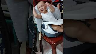 nag iiyak ayaw na sa baby chair 🤣 [upl. by Azzil420]