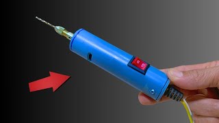 How to make an automatic mini drill from PVC Very helpful [upl. by Tihor]