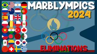 32 Times Elimination  MarblOlympics 2024 Step 2  Marble Race in Algodoo [upl. by Anesuza]