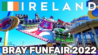 IRELAND Vlog 🇮🇪 BRAY Seafront FUNFAIR  The Thrills and Spills of The Birds Euroshow Funfair [upl. by Yllime]