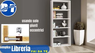 Semplice libreria in legno fai da te con giunti eccentrici [upl. by Tankoos]