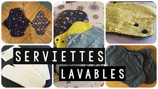 Mes serviettes hygiéniques lavables [upl. by Llerihs]