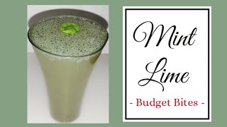 Mint Lime Recipe  Summer Drink  Easy Recipe  Budget Bites [upl. by Nnyltiak974]