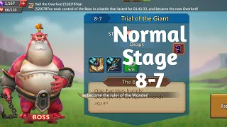 Lords mobile normal stage 87 f2pTrail of the gaint normal stage 87 [upl. by Prochora]