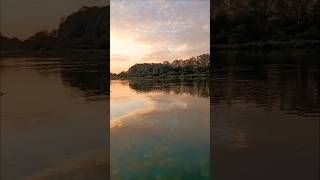 October sunset on the Dnieper shorts river nature rivière atardecer 일몰 日没 सूर्यास्त [upl. by Mulac]