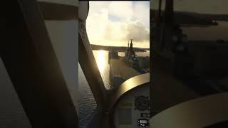 Touch N Go on an aircraft Carrier aviation msfs2020 flightsimulator flight microlight [upl. by Phip647]