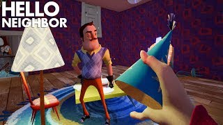 THROWING A PARTY WITH THE NEIGHBOR  Hello Neighbor Beta 3 [upl. by Eadrahs]