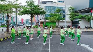 Feng Lai Ting Feng Yu Lai Ting Yu 风来听风雨来听雨  Line Dance  Demo by Rainbow LDC Palembang [upl. by Chiang]