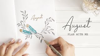 PLAN WITH ME  August 2018 Bullet Journal Setup  w ChristineMyLinh [upl. by Littlejohn693]