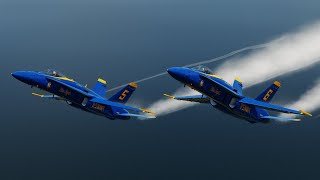 Blue Angels Airshow Solos Practice 28  Other Flying  DCS World [upl. by Ailes]