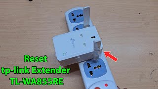 How to reset tp link extender TL WA860RE [upl. by Amelina]