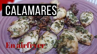 CALAMARES 🦑🦑 EN FREIDORA DE AIRE En 10 minutos [upl. by Shirlene]