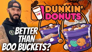 Dunkin’ Donuts 🎃 Halloween 2024  TrickorTreat Bucket Haul and Review [upl. by Oihsoy]