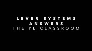 Edexcel GCSE PE  Lever Systems Answers [upl. by Rubel]