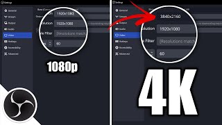 HOW TO STREAM amp RECORD 4K VIDEO IN 1080P MONITOR USING OBS STUDIO [upl. by Kevan133]