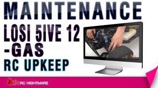 Losi 5IVE 12 Tank Scheduled MaintenanceGas RC Upkeep [upl. by Naujaj177]