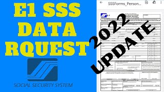 E 1 Data Request sa SSS 2022 [upl. by Areyk]