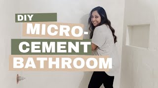 Microcement Bathroom How to Apply from Start to Finish [upl. by Oranneg]