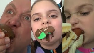 Bad Baby Giant Chocolate Fountain Challenge Victoria Annabelle Freak Daddy [upl. by Eznyl824]