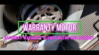 Warranty Blower Motor Replacement [upl. by Noemis]