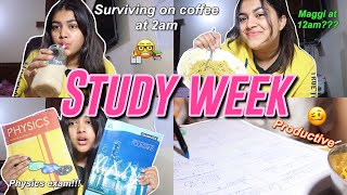 A STUDY WEEK IN MY LIFEpreparing for boards  Indian Study vlog [upl. by Airetas]