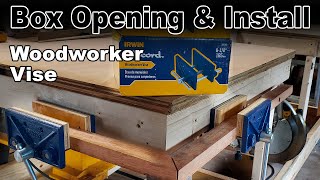 Box Opening and Install Woodworker Vise Connect 45 degree Miter Joints IRWIN 226361 [upl. by Htebazle386]