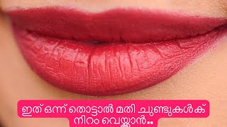 ഇത് ഒന്ന് തൊട്ടാൽ മതി ചുണ്ടുകൾക് നിറം വെയ്ക്കാൻlip care winter skin care [upl. by Harrat]