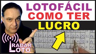 COMO LUCRAR Com Este Fechamento Para Lotofácil [upl. by Nnylannej]