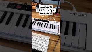 Arturia Keystep 37 Midi Clock Sync to Ableton Live short shorts [upl. by Attayek]