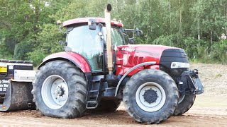 Case IH 5140 amp Puma 155 165 210 amp 225 amp Magnum 170 7110 amp 7150  Doing Some Tractor Pulling [upl. by Eelesor]