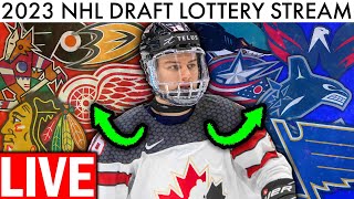 🔴 STREAM 2023 NHL DRAFT LOTTERY LIVE Connor Bedard SweepstakesTop NHL ProspectsHabsCanucks [upl. by Drolet]