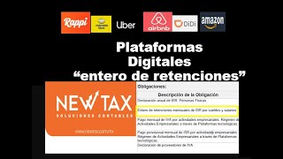 Plataformas Digitales ¿declaracion entero de retenciones ISR sueldos y salarios [upl. by Yevreh]