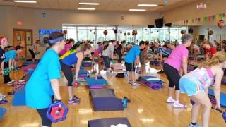 LES MILLS body pump class at Greater Palm Harbor YMCA  YMCA of the Suncoast [upl. by Yonita]