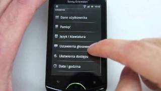 Sony Ericsson Live with Walkman  appearance menu camera  part 1 [upl. by Will372]