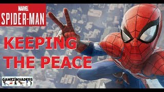 SPIDERMAN 2018 How to Complete Keeping the Peace PS4 Playthrough 2 [upl. by Nazario701]