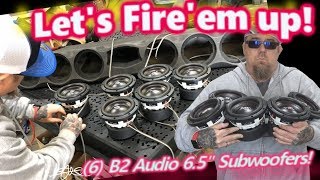 Lets Fire em Up 6 B2 Audio 65quot Subwoofers 2500 Watts  Beautiful UnderSeat Box Ford F250 [upl. by Maegan]