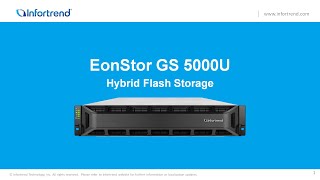 EonStor GS 5000U Hybrid Flash Unified Storage Product Introduction [upl. by Ahsatel995]