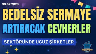 BEDELSİZ SERMAYE ARTIRACAK CEVHER ŞİRKETLER  SEKTÖRÜNDE UCUZ KALANLAR Borsa Hisse Analizi 300923 [upl. by Htidra678]