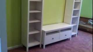 ikea hemnes tv stand assembly service video in Chevy chase md by Furniture Assembly Experts LLC [upl. by Nay]