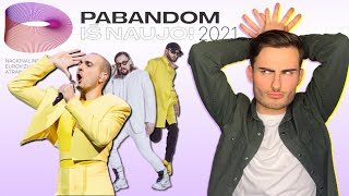 Lithuania Eurovision 2021  THE ROOP  Discoteque Reaction  Pabandom Review English Subtitles [upl. by Phelps]