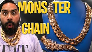 Making a MONSTER Over 1 KILO of GOLD Miami Cuban Link Chain [upl. by Lodie]