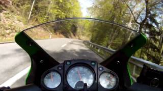 Saalhöhe Pass AG  GoPro HD Kawasaki Ninja 250R [upl. by Isacco]